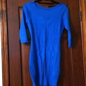 Arden B Small Blue 3/4 Sleeve Dress NWT